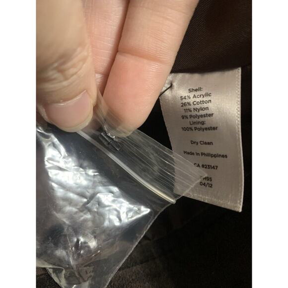 NWOT Talbots 16 Brown Green Tweed Suit Jacaket Blazer Career Cocktail - Picture 6 of 8